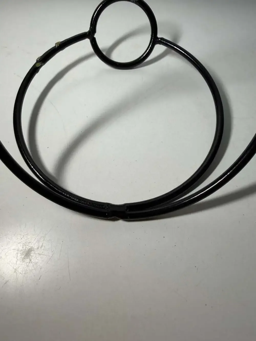 Matte Black Metal Towel Ring